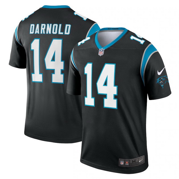 mens nike sam darnold black carolina panthers legend jersey